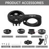 BIKOOCO Bike GPS Computer Mount- Short Version Bike Computer Mount for Aero Bars, Black Aluminium Bike Mount for Garmin,for Combo & for GoPro Action Camera view 2