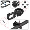 BIKOOCO Bike GPS Computer Mount- Short Version Bike Computer Mount for Aero Bars, Black Aluminium Bike Mount for Garmin,for Combo & for GoPro Action Camera view 3