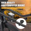 BIKOOCO Bike GPS Computer Mount- Short Version Bike Computer Mount for Aero Bars, Black Aluminium Bike Mount for Garmin,for Combo & for GoPro Action Camera view 4