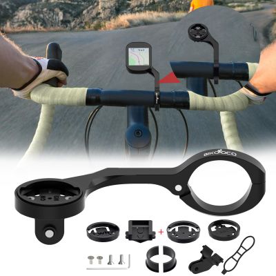 Bike Computer Mount Out Front Cycling Computer Mount Compatible with Garmin,Wahoo,Bryton,Cateyer,Gopro Interface Sports Action Camera and Bike Light Mount for Cycling Lover