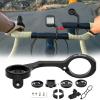 Bike Computer Mount Out Front Cycling Computer Mount Compatible with Garmin,Wahoo,Bryton,Cateyer,Gopro Interface Sports Action Camera and Bike Light Mount for Cycling Lover view 1
