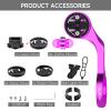 BIKOOCO Out Front Cycling Computer Mount - Garmin Bike Mount for Garmin Edge 200 500 510 520 800 810 820 1000 1030,Bike Computer Mount Compatible with Road Bike GPS Computer,Garmin,Combo(Pink) view 3
