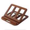 ZXDRYBHD Wooden Laptop Stand, Dissipation Laptop Riser, Laptop Stand for Desk, Hollow Design, with Multiple Angles, Folding, Portable(Brown) view 1