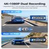 AZDOME PG17 12" 4K Mirror Dash Cam Front and Rear, Wi-Fi 6 Rear View Mirror Camera with 64GB Card, Voice Control Dash Camera for Car, Rearview Mirror Camera with GPS Night Vision Parking Assistance view 3