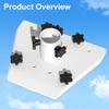 Starlink Gen 3 Pivot Roof Mount, Starlink Gen 3 Pipe Adapter Mount, 160 Tilt Angle Adjustable for Better Signal, Starlink Internet Kit Satellite Pole Mounting Kit view 4