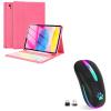 FUWANG Keyboard Case for iPad 10th Generation Case with Keyboard Bundle with Wireless Mouse,Rechargeable LED Wireless Bluetooth Mouse view 1