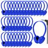 CN-Outlet Kids Headphones Bulk 50 Pack for Classroom School,Durable Wholesale Wired On Ear Headphones for Kids Student Boys Girls Teens and Adults,3.5mm Jack (Bule) view 1
