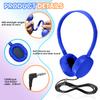CN-Outlet Kids Headphones Bulk 50 Pack for Classroom School,Durable Wholesale Wired On Ear Headphones for Kids Student Boys Girls Teens and Adults,3.5mm Jack (Bule) view 3