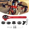 BIKOOCO Out Front Cycling Computer Mount - Integrated Aero Handlebar Out Front Bike Computer Road Cycling Combo Mount,Bike Mount Compatible with Garmin Bike Computer & GoPro Full Range Action Cameras view 1