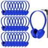 CN-Outlet 25 Pack Kids Headphones Bulk for Classroom School,Durable Wholesale Wired On Ear Headphones for Kids Student Boys Girls Adults(Bule) view 1
