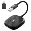 Anithen Wireless CarPlay Adapter for Apple iPhone,Converter Wired Carplay to Wireless,Stable Connection Fit for Cars from 2017-2025 & iPhone iOS 11+ (Carbon) view 1
