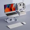 Aluminum Laptop Stand, 360 Degree Rotating Base, Adjustable Height and Angle, Hollow Heat Dissipation Design, for Laptops from 10-17 in view 3