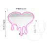 Melting Heart Neon Sign, LED Light USB Powered Lamp, Table and Wall Decoration Light for Mothers Day Gift, Girls Room Wedding Valentines Day Party Birthday Home Decor view 2