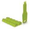 LINDY RJ45 Port Locks (10 Pieces) with Key, Green view 1