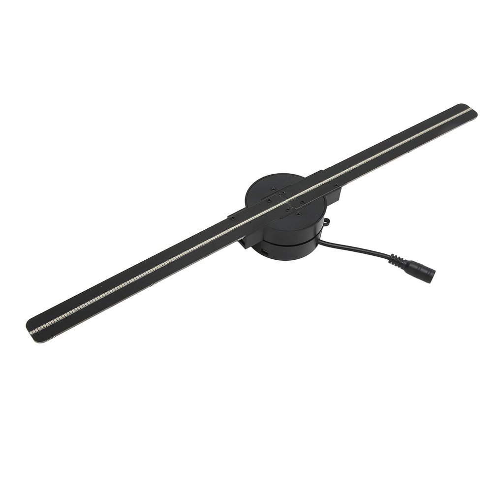 3D Hologram Fan with 224 LED Light Beads, Tabletop Holographic LED Ceiling Skylight Night Light 16.5in 2000 X 224 3D Projector for Business Store Advertising Party Shop (US