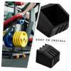 4pcs Fitness Equipment Accessories Pad Caster Cups Furniture Savers Protector Adjustable Dumbbells Furniture Caster Cup Chair Leg Floor Protectors Pulley Ankle Straps Plastic Black view 3