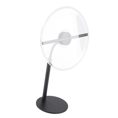 Hologram Fan, 27cm 3D Naked Eye Hologram Projector Fan Holographic LED Fan Holographic Fan Advertising Display with Cover for Commercial Business Store Shop Party Bar Signs (US