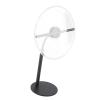 Hologram Fan, 27cm 3D Naked Eye Hologram Projector Fan Holographic LED Fan Holographic Fan Advertising Display with Cover for Commercial Business Store Shop Party Bar Signs (US view 1