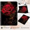 Case for 6.8" Kindle Paperwhite (11th Generation 2024/2023/2021), PU Leather Kindle Case Adjustable Stand with Auto Sleep/Wake Cover for Kindle Paperwhite Signature Edition, Dark Red Rose view 3