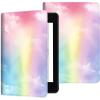 Case for 6.8" Kindle Paperwhite (11th Generation 2024/2023/2021), PU Leather Kindle Case Adjustable Stand with Auto Sleep/Wake Cover for Kindle Paperwhite Signature Edition, Rainbow view 1
