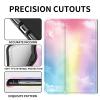 Case for 6.8" Kindle Paperwhite (11th Generation 2024/2023/2021), PU Leather Kindle Case Adjustable Stand with Auto Sleep/Wake Cover for Kindle Paperwhite Signature Edition, Rainbow view 2