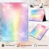 Case for 6.8" Kindle Paperwhite (11th Generation 2024/2023/2021), PU Leather Kindle Case Adjustable Stand with Auto Sleep/Wake Cover for Kindle Paperwhite Signature Edition, Rainbow view 3