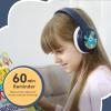 BAMINI Space Active Noise Cancelling Headphones, Wireless Over-Ear Bluetooth 5.0 Headphones with 50H Playtime, Adjustable Volume Limit (75/85/94dB), Ideal for Study, Travel, and Home Office (Blue) view 4