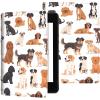 Case for 6.8" Kindle Paperwhite (11th Generation 2024/2023/2021), PU Leather Kindle Case Adjustable Stand with Auto Sleep/Wake Cover for Kindle Paperwhite Signature Edition, Dogs view 1