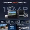 70mai Dash Cam Front and Rear A510,1944P+1080P with STARVIS 2 IMX675 and 64GB Card, Dash Camera for Cars, 4G LTE Support, ADAS, Built-in GPS WiFi, APP Control, HDR, 24H Parking Mode, Loop Recording view 2