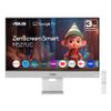 ASUS ZenScreen 27 4K USB-C Smart Monitor (MS27UC) - UHD (3840 x 2160) IPS, 99% sRGB, GoogleTV, Harman Kardon Speakers, USB-C 90W PD, USB Hub, Wireless Display, Netflix and YouTube, 3 yr Warranty view 1