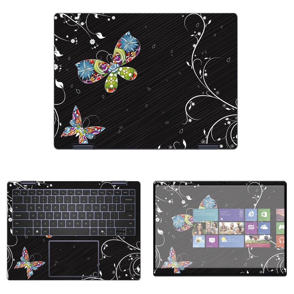 Decalrus - Protective Decal Sticker for The Dell Inspiron 14 2-in-1 i7445 (14" Screen) case Cover wrap DEinspiron14_i7445-3