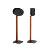ynVISION.DESIGN Premium Wooden Walnut Floor Stand Compatible with Sonos Era 100 and Era 300 (Black) (Pack of 2) view 1