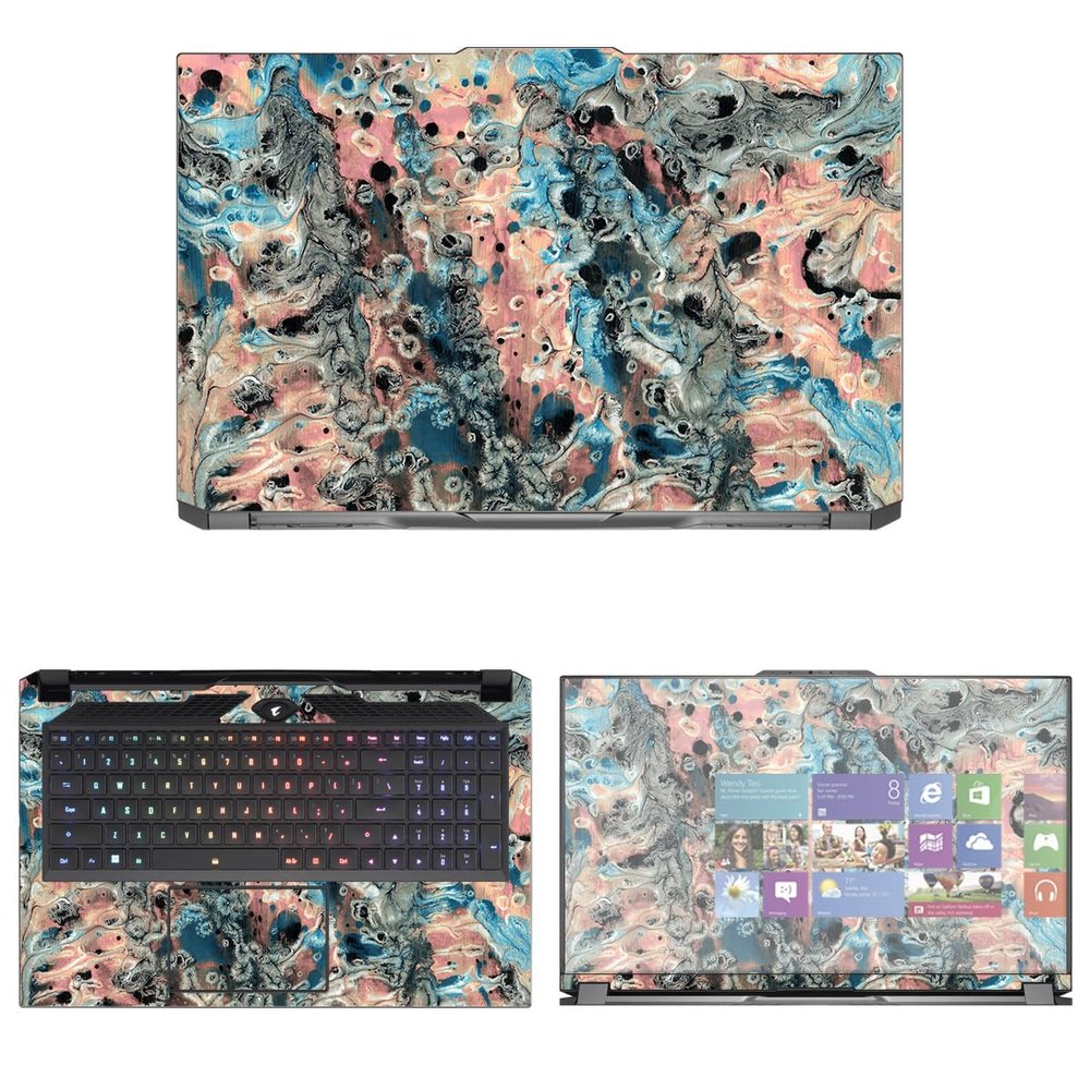 Decalrus - Protective Decal Skin Sticker for The Gigabyte AORUS 7 2023 (17" Screen) case Cover wrap GIGaorus7_Giaorus17-245