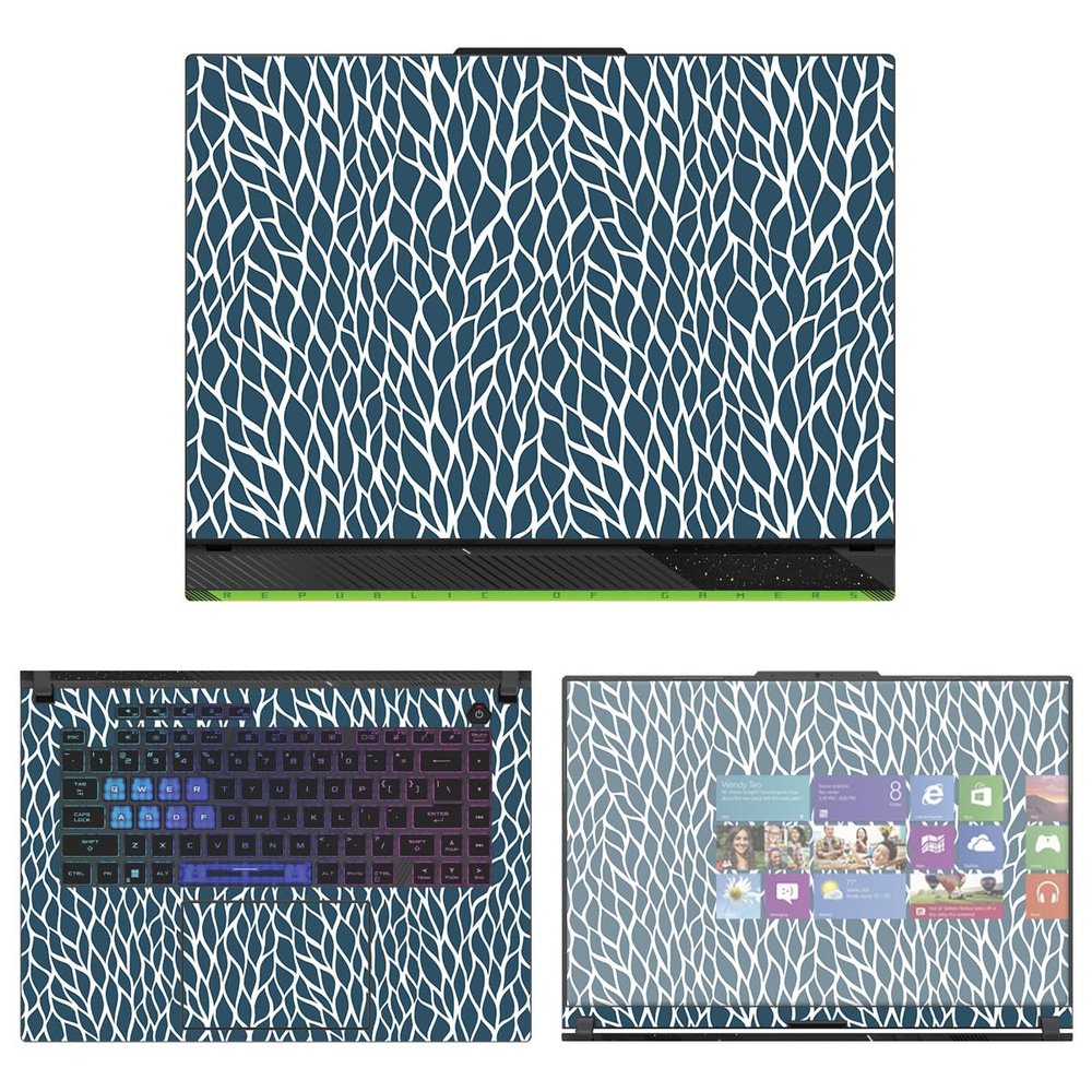 Decalrus - Protective Decal Sticker for The ASUS 16 Republic of Gamers Strix G614 (16" Screen) case Cover wrap ASrog16strix_G614-227