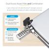 StarTech.com 10-Pack Dual-Access Laptop Lock, 6.6ft (2m) Keyed Alike and Combination Security Cable Lock for K-Slot Devices, TAA view 3