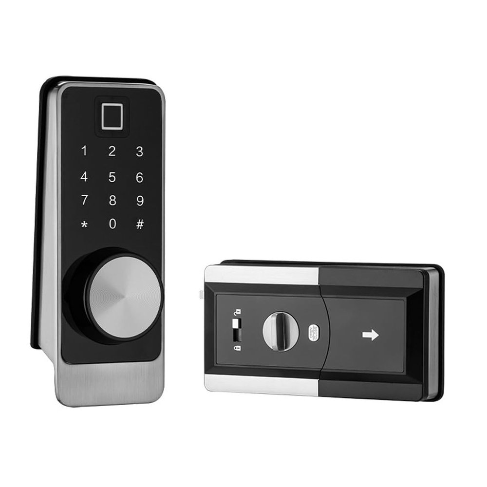 PGNEX Control Unlocking Recognition Fingerprint Waterproof Smart Door Lock(Gray)