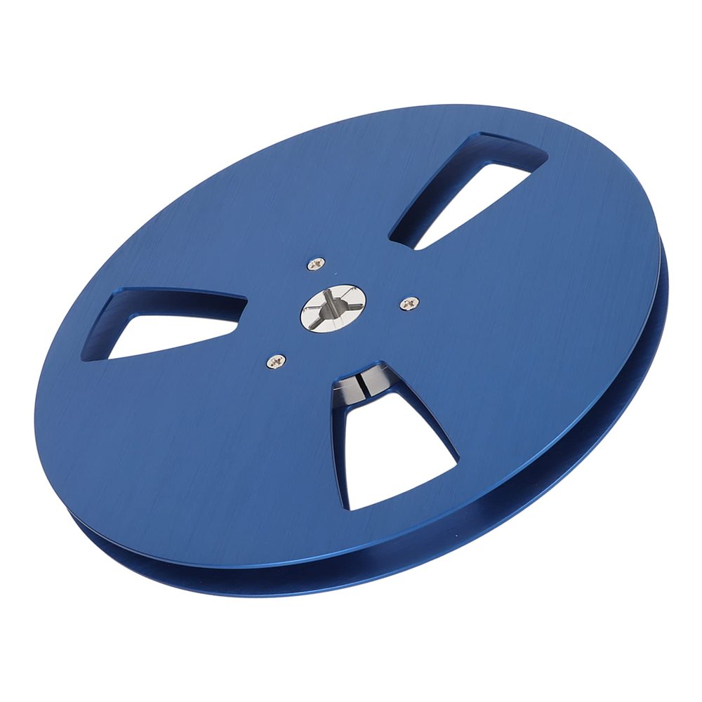 7 Inch Empty Tape Reel, 3 Hole Wind Holes, Reel to Reel Tape for 1/4in Tape, Aluminum Alloy Nab Open Reel, Takeup Reel (Wisoqumtyg4q9673-14)
