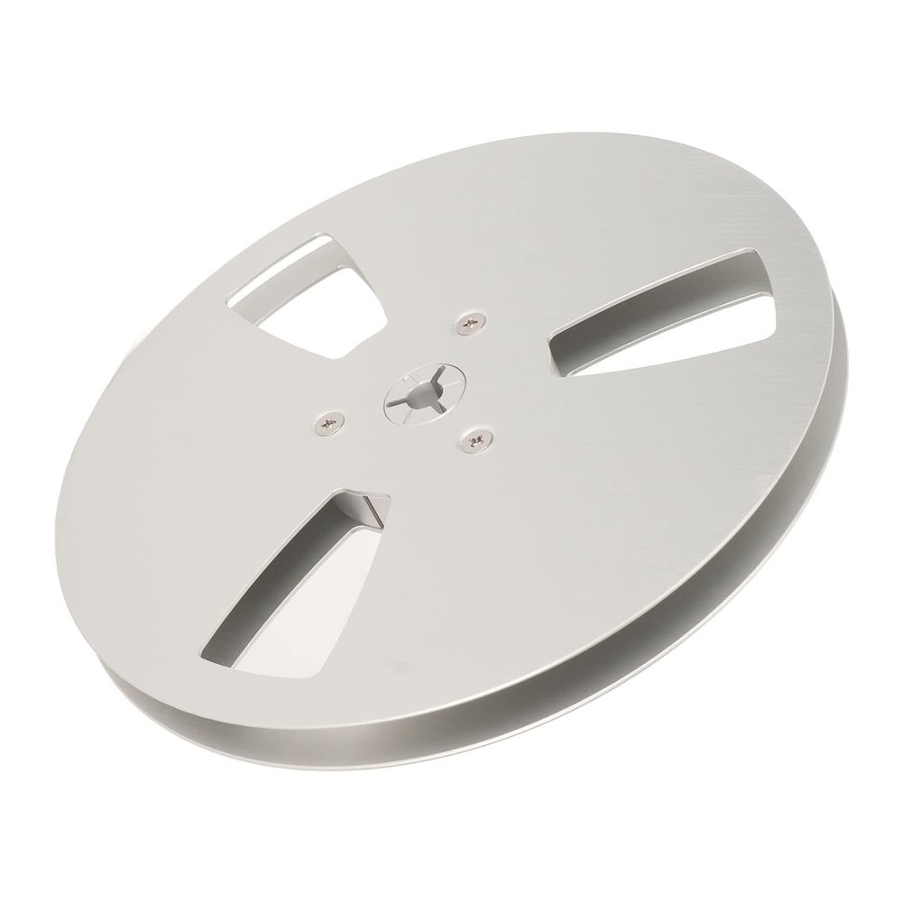 1/4 7 Inch Empty Tape Reel, 3 Hole Wind Holes, Universal Aluminum Alloy Opening Machine Part, Takeup Reel for 1/4 Inch Tape, Recorder Accessory (Wisoqu37ar52vxyi-12)