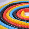 ELLANA Spiral Protector 1 Meter Car Washer Hose Casing Flame Retardant Wrap Sleeving Decorative Spiral Protective Cover for Hydraulic Tubing Wraps Cable(Yellow,8mm Inside Diameter) view 3