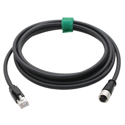 HangTon 8 Pin RJ45 Network Cable for Humminbird Ethernet Switch Fish Finder Helix 9 to PC Laptop, Shielded PVC Waterproof 3m