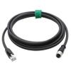 HangTon 8 Pin RJ45 Network Cable for Humminbird Ethernet Switch Fish Finder Helix 9 to PC Laptop, Shielded PVC Waterproof 3m view 1