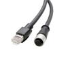 HangTon 8 Pin RJ45 Network Cable for Humminbird Ethernet Switch Fish Finder Helix 9 to PC Laptop, Shielded PVC Waterproof 3m view 3