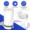 Bangcheer Wall Mount for TP-Link Deco BE63/ BE65/BE67/BE68/BE10000/BE11000/BE14000 Mesh Wi-Fi 7 System, Saving Space Aluminum Alloy Wall Hanging Bracket Holder with Cable Storage Rack (White-3Pack) view 2