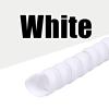 ELLANA Spiral Protector 1 Meter Flexible Pipe Protection Tube 14mm 16mm 18mm 20mm 30mm 35mm 40mm Cable Spiral Wrap Sleeve Line Organizer Cable Winding Wraps Cable(White,ID 14mm) view 2