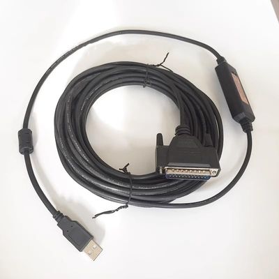 USB-M60 for M60 M70 CNC Machine Tool Communication and Download Data Cable Transmission Cable USB to 25-pin Shielded Magnetic Ring Normal 5 Meter