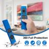 2 Pack Remote Cover for Samsung Smart TV, Silicone Protective Case for Samsung Solar Cell Remote 2021 2022 BN59-01357 BN59-01385 BN59-01265A Updated Remote Case Holder (Royal Blue +Black Not Glow) view 2