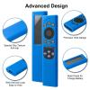 2 Pack Remote Cover for Samsung Smart TV, Silicone Protective Case for Samsung Solar Cell Remote 2021 2022 BN59-01357 BN59-01385 BN59-01265A Updated Remote Case Holder (Royal Blue +Black Not Glow) view 3