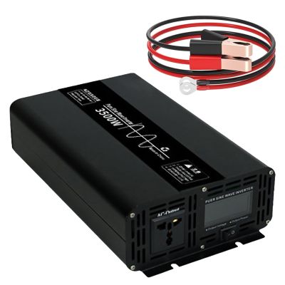 Eastnmythet Power Inverter Pure Sine Wave DC 48V to AC 110V 220V Voltage Converter with LCD Display & Socket, 3500W, 4500W, 7000W Inverter for Home RV Truck Camping,48V to 220V-3500W