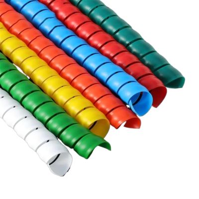 ELLANA Spiral Protector 1 Meter Flexible Pipe Protection Tube 14mm 16mm 18mm 20mm 30mm 35mm 40mm Cable Spiral Wrap Sleeve Line Organizer Cable Winding Wraps Cable(Blue,ID 18mm)