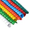 ELLANA Spiral Protector 1 Meter Flexible Pipe Protection Tube 14mm 16mm 18mm 20mm 30mm 35mm 40mm Cable Spiral Wrap Sleeve Line Organizer Cable Winding Wraps Cable(Blue,ID 18mm) view 1